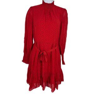 Boden Long Sleeve Carrie Smocked Dress Size 4R